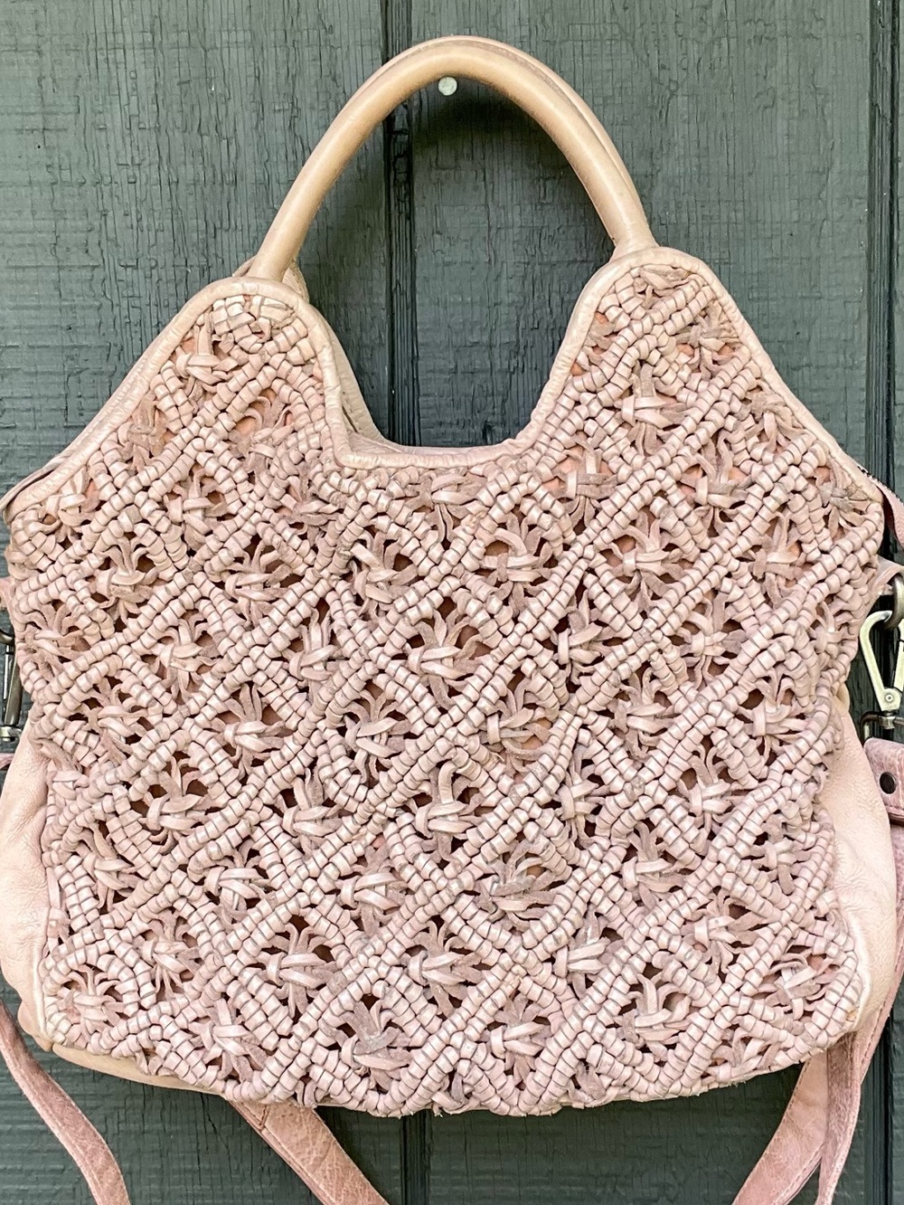 LATICO LEATHER Hand-Woven Kate Handbag W/ Crossbody Strap - Picture 2 of 14